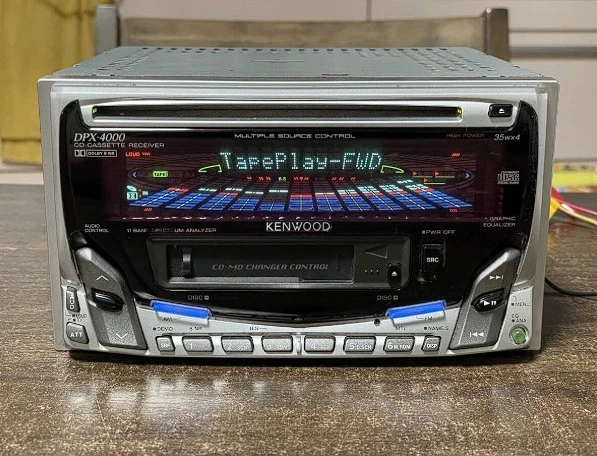 KENWOOD DPX-4000 2DIN CD Cassette Deck Player Working £259.64