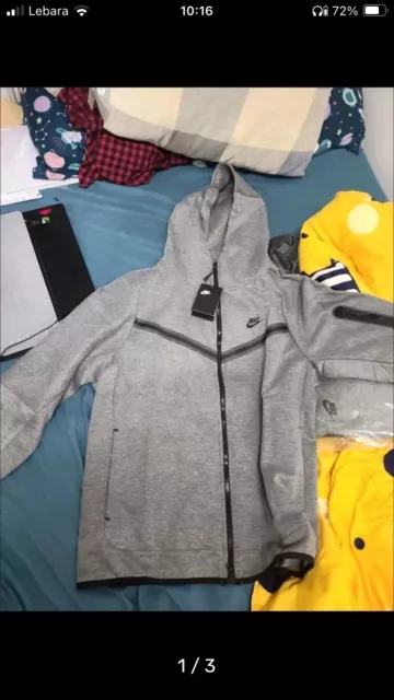 nike tech fleece tracksuit medium grey