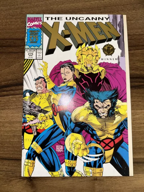 Uncanny X-Men #275 2nd PRINT (GOLD) (1963 Series) Marvel Comics 'Jim Lee Art'