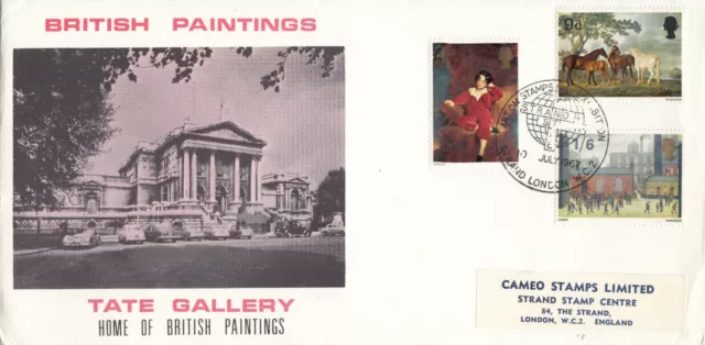(133912) CLEARANCE British Paintings GB Tate Gallery FDC Strand London WC 1967