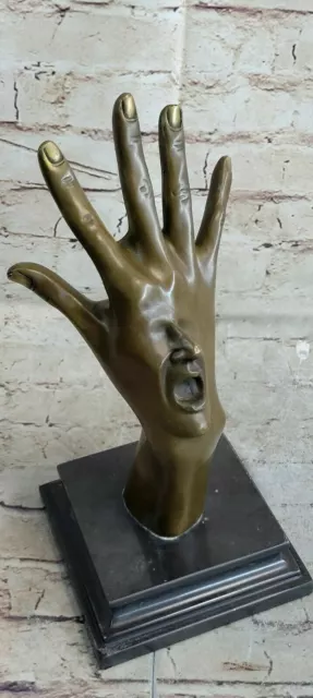 Modern Art Abstract Detailed Hand Bronze Sculpture Museum Quality Figure Artwork