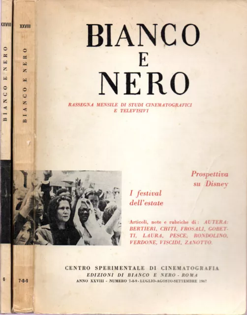 Bianco e nero. Rassegna mensile di studi cinematografici e televisivi. AA.VV. 19