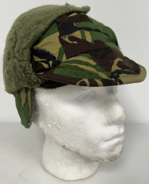 British Military Issue DPM Camouflage Cold Weather Cap Hat, Large