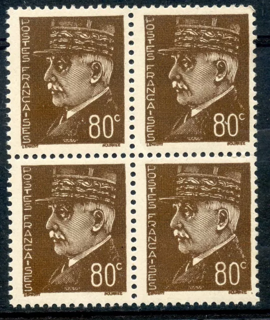 Stamp / Timbre France Neuf N° 512 ** Bloc De 4 ///  Petain