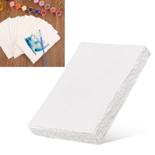 TEXTURED WATERCOLOR PAPER Sheets Handmade Deckle Edges 35 50 PicClick AU textured-watercolor-paper-sheets-handmade-deckle-edges-35-50-picclick-au