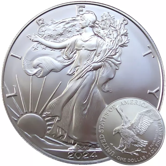 American Eagle 2024 Silbermünze 1oz Silber Ag 999 United States Mint USA