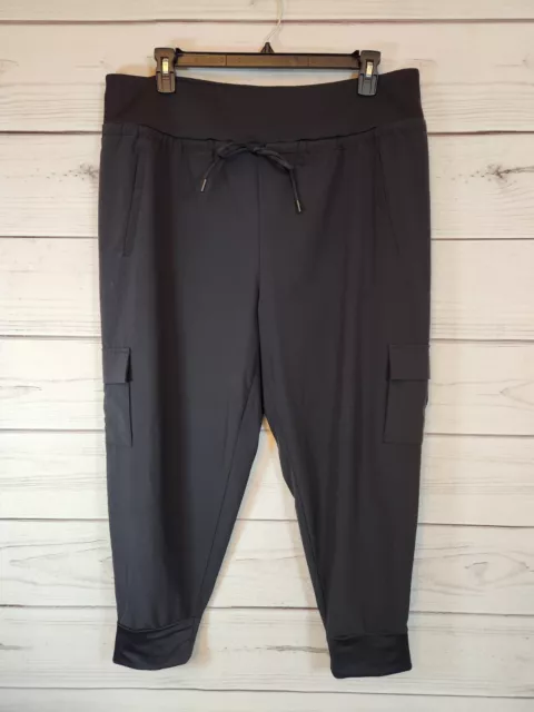 ATHLETIC WORKS WOMEN'S French Terry Athleisure Capri Jogger Pants Size L  Navy $26.71 - PicClick AU