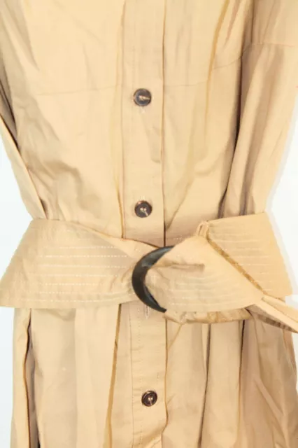Shoshanna Yana Womens Almond Button Down Belted Dress #6 $262 3