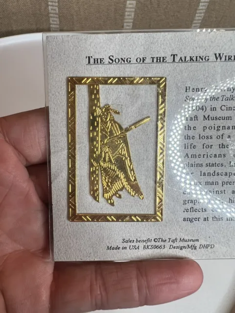 The Song of the Talking Wire Henry Farny Native American Bookmark Taft Museum