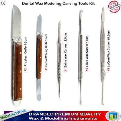 Set Sonda Dentale Strumento PICK denti in acciaio inox Hobby Strumento Cera Intaglio Carver 