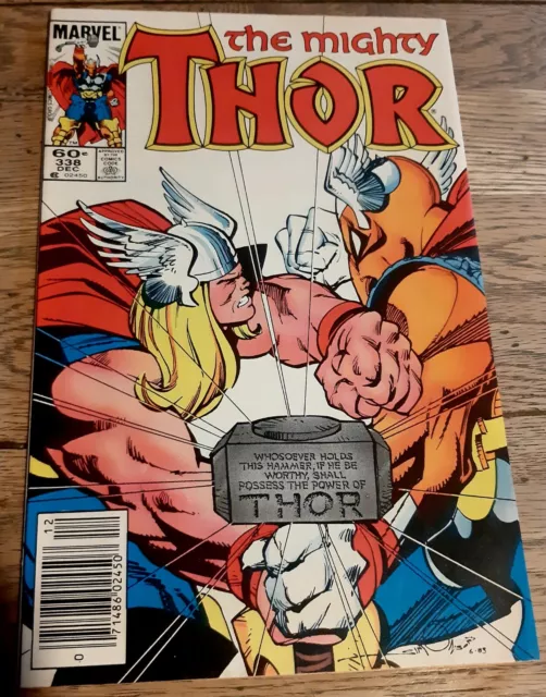 Thor #338 (Marvel 1983) 2nd Appearance and Origin of Beta Ray Bill (NM+)
