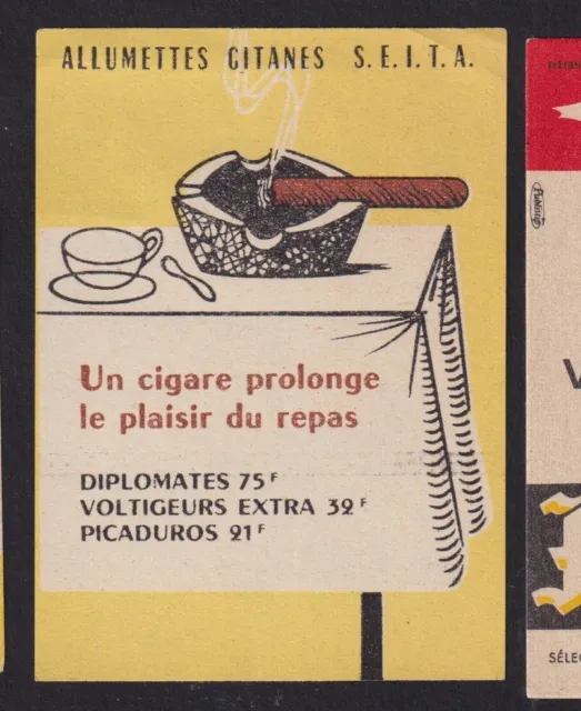 Ancienne   étiquette  allumettes France  BN1533614 Cigare