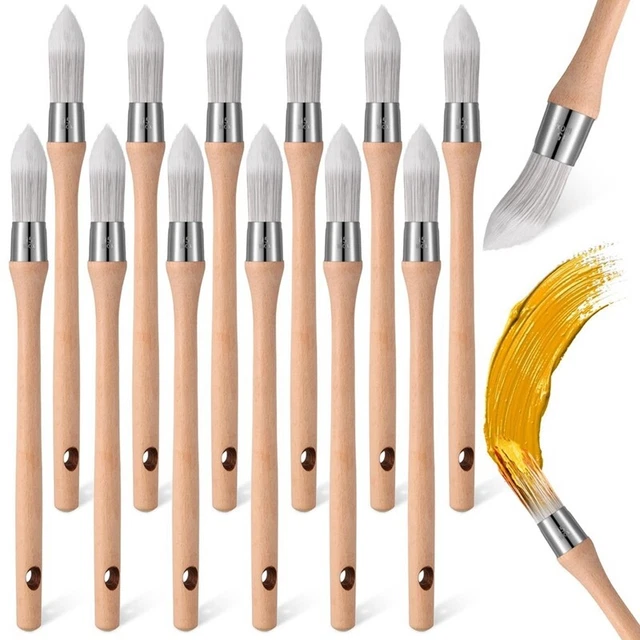 12 pz strumento di pittura rifinitura strumento di pittura pulizia pennello per vernice angolo round2417