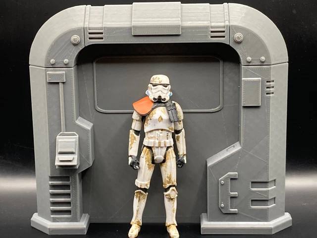 CUSTOM AIR LOCK DOOR for 3.75 INCH FIGURE STAR WARS GI JOE DIORAMA 1:18 scale CUSTOM AIR LOCK DOOR for 3.75 INCH FIGURE STAR WARS GI JOE DIORAMA 1:18 scale