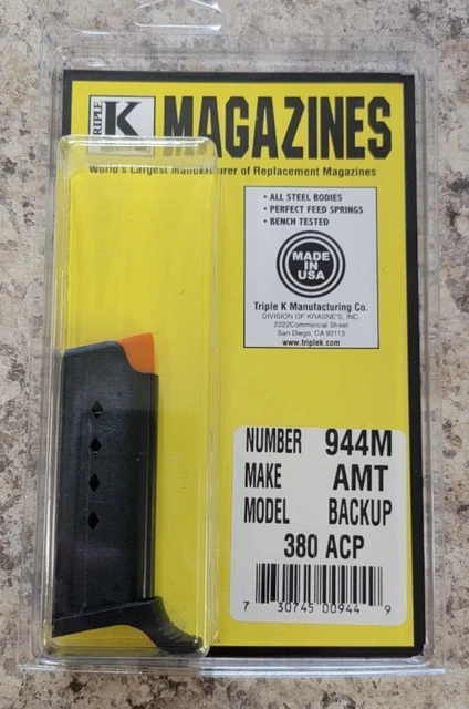 AMT Backup .380 ACP 2.5 Barrel Semi Auto Compact Pistol w/ 5rd