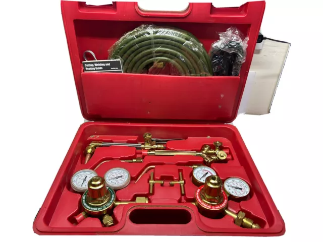 Weld-Cutt Torch Set w/Hose WH26TFC, CA-25T, 0-w-1,2-w-1, Proline Oxy-Acet Gauge