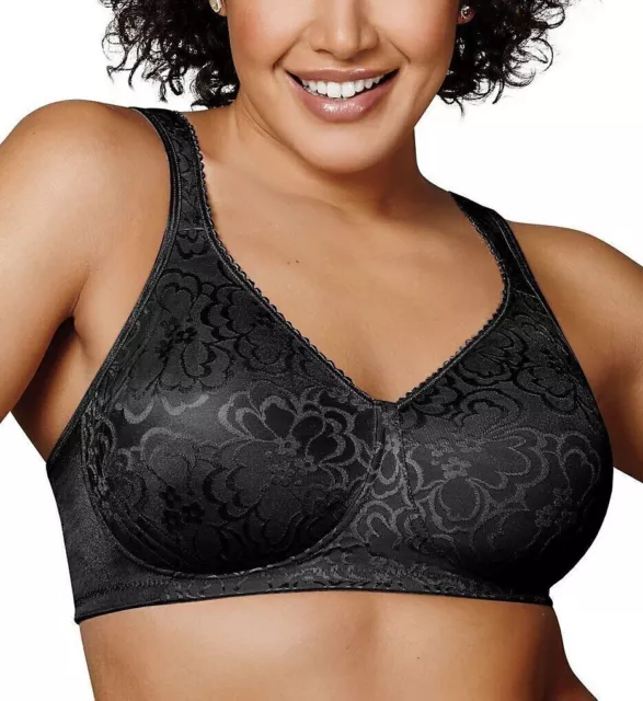 NEW WOMEN SIZE 40C PLAYTEX 18 HOUR ULTIMATE LIFT & SUPPORT BLACK WIREFREE  BRA 