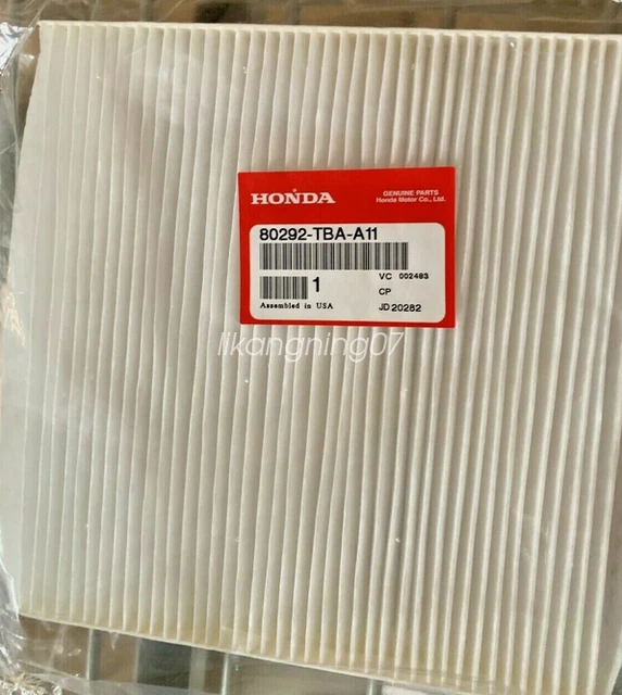 OEM GENUINE HONDA 80292TbaA11 Cabin Air Filter New Civic CrV HrV