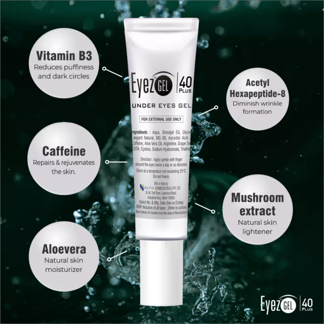 Eye Gel Cream, Eyeliss, Argeriline Dark Circle, Puffy Eyes-[40+]-  [15ml/0.51oz.