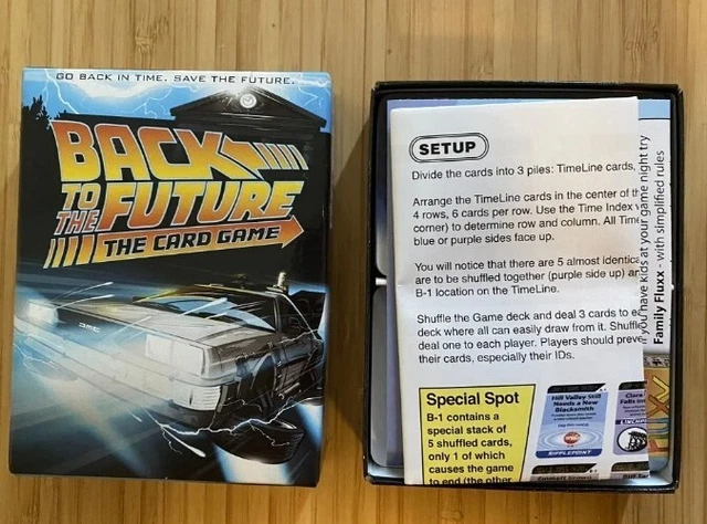 Gioco di carte Ritorno al Futuro divertente film a tema famiglia gioco completo in perfette condizioni 3