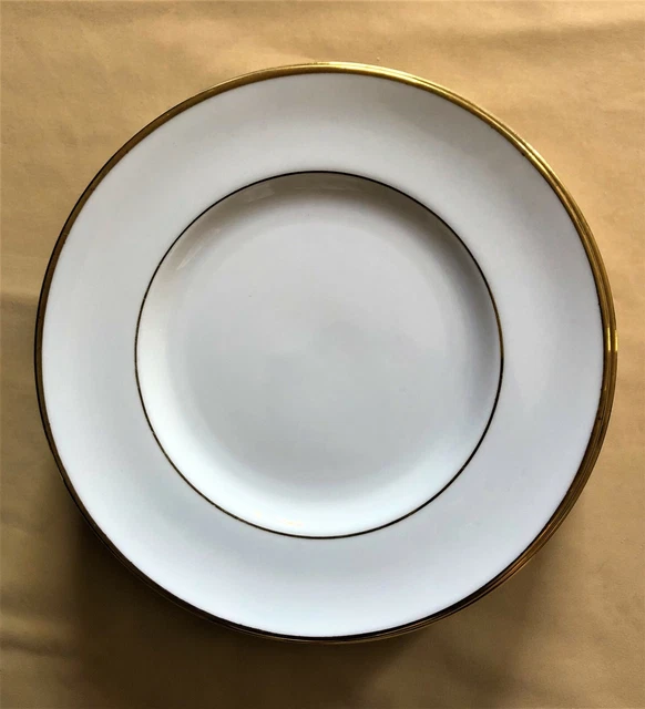 7-Piece Set Vintage Bread Plates Bone China PEACOCK