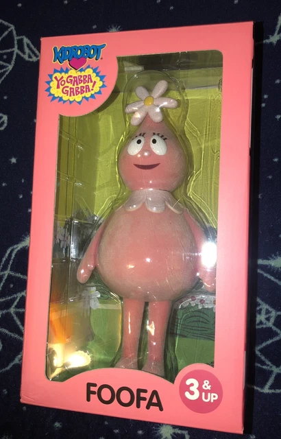 YO GABBA GABBA * Foofa * Flocked Vinyl Art Toy Kidrobot Sold Out