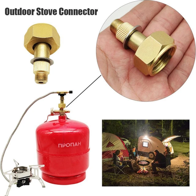 OUTDOOR CAMPING GAS Refill Adapter Valves Gas Stove Connector ne 7W3Q