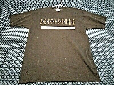 Awesome Gettysburg Black T-shirt SIZE XL dated 1994 CANNONS, rare, hard to find!