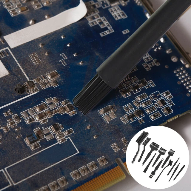 11 piezas Cepillos de limpieza de computadora Cepillo de teclado Herramientas de limpieza electrónica