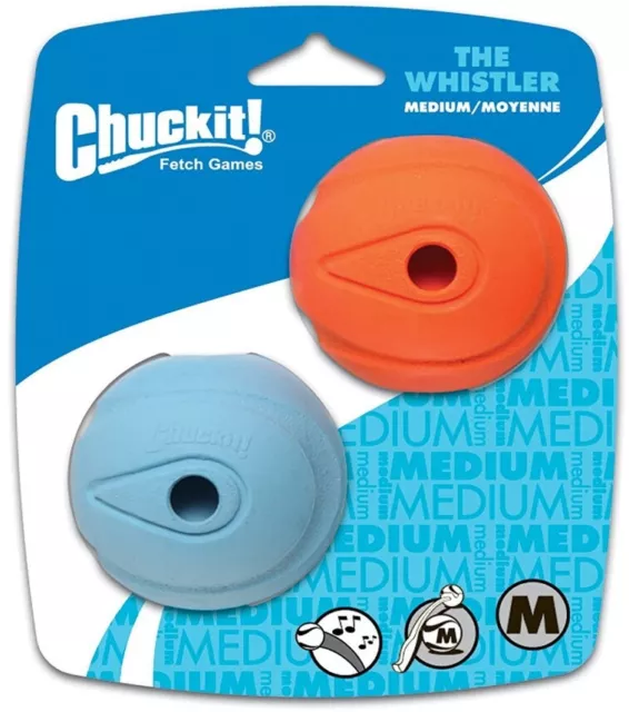 Chuckit Le Whistler Chuck-It Balle, Moyen Balle - 2.25 " Diamètre (2 Compte)