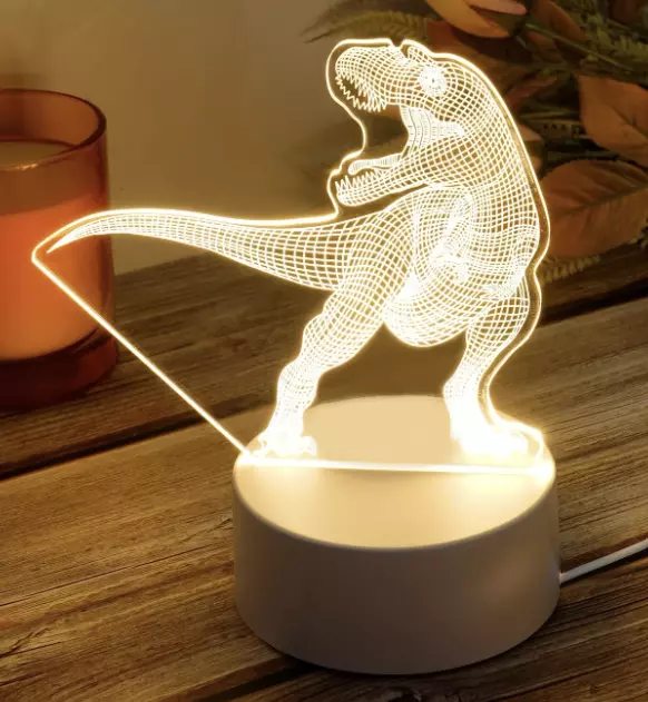 Dinosaur Night Light . 3D Illusion .USB Powered.Last One Available. SALE.