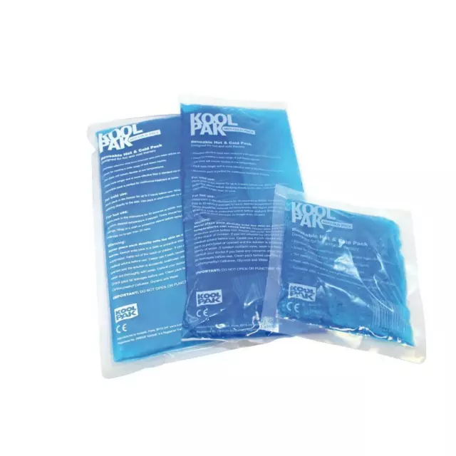 Koolpak Reusable Hot/Cold Sports Ice Gel Pack First Aid Sprains Pain Relief
