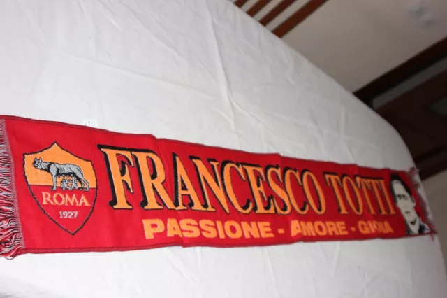 Bufanda De Futbol Mitico Jugador De La Roma Francesco Totti Passione Amore