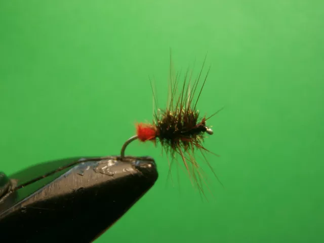 1 Dozen  Red Tail Flies For Fly Fishing (Dry-2)