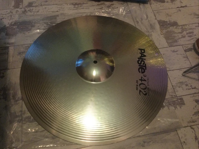 PAISTE 402 CYMBAL 20 Ride New Nickel Silver 55.00 PicClick UK