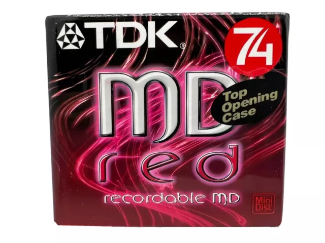 TDK | MD RED 74 | MD-C74REB | Mini Disc Recordable MD Minidisc TV-Audio  |  NEU