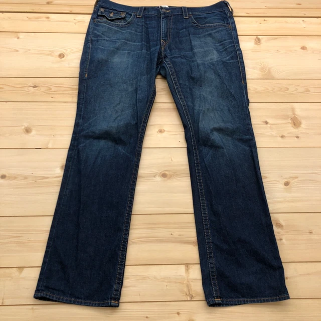 Vintage True Religion Blue Denim Ricky Style Flare Leg Jeans Men's Size 38x34