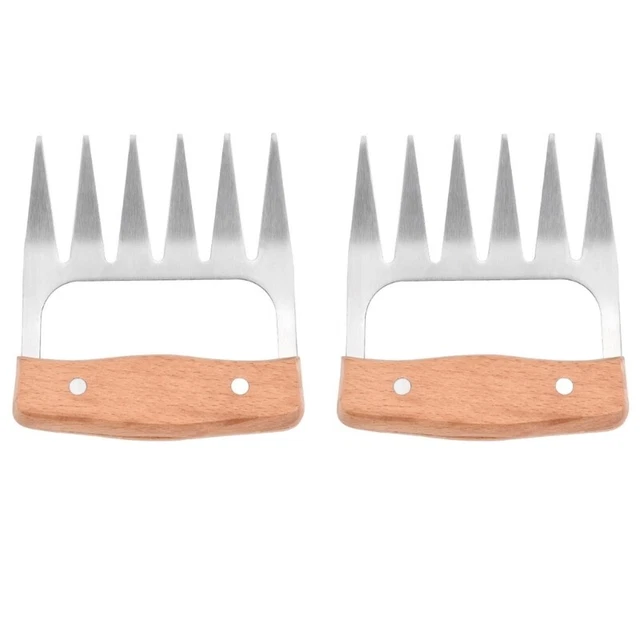 2pcs Manual Bear Claws Barbecue Fork BBQ Meat Fork Tongs Pull Meat Handler