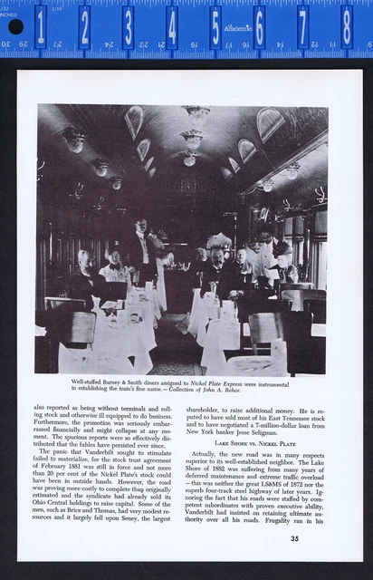 BARNEY & SMITH DINING CAR  Nickel Plate Road-Railroad History