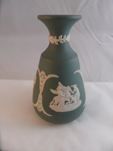 Wedgwood Teal Green jasper bud vase