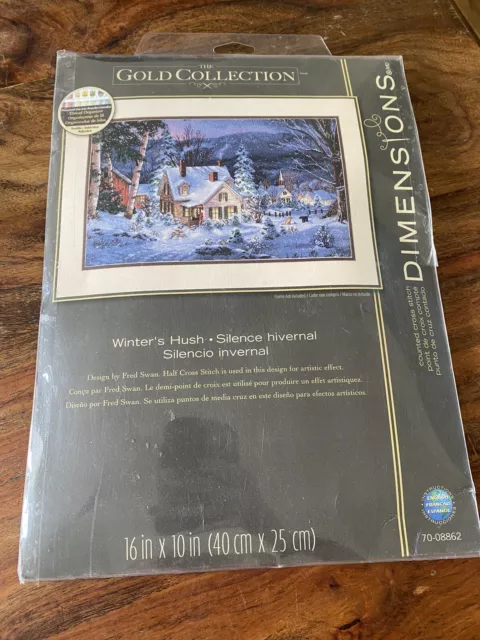 Dimensions  Gold Collection Cross Stitch Set Winters Hush New
