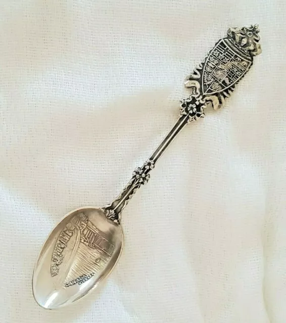 Canadian Provinces Sterling Silver Niagara Falls Sterling Souvenir Spoon  11130