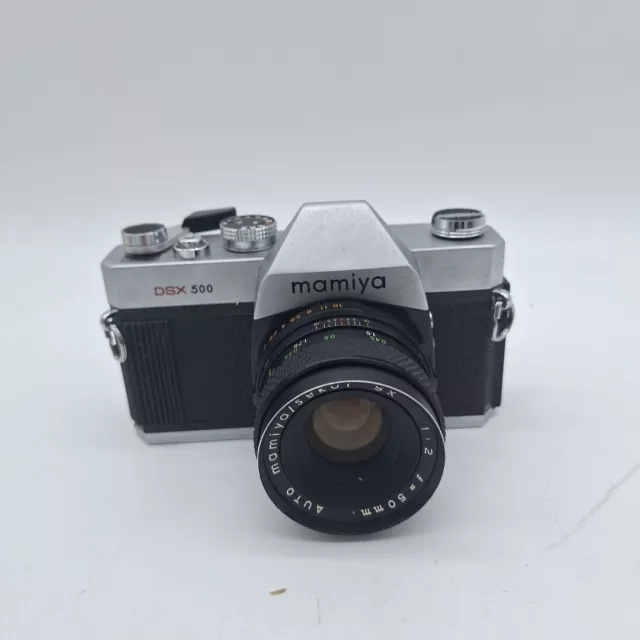 Vintage Mamiya MSX 500 SLR 35mm Film Camera With 50mm Lens 1:2