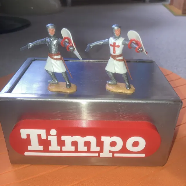 Vintage Timpo Crusaders Knights X2 / raro look antimodellato 👀 unico
