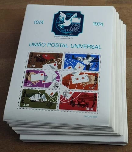 1974 Portugal; 100 Blocks Postverein Bl. 15, **/MNH, ME 800,-