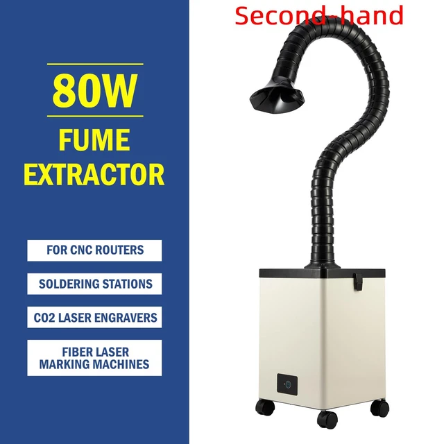 SECONDHAND 80W PURE Air Fume Extractor Smoke Purifier 3 Filters for
