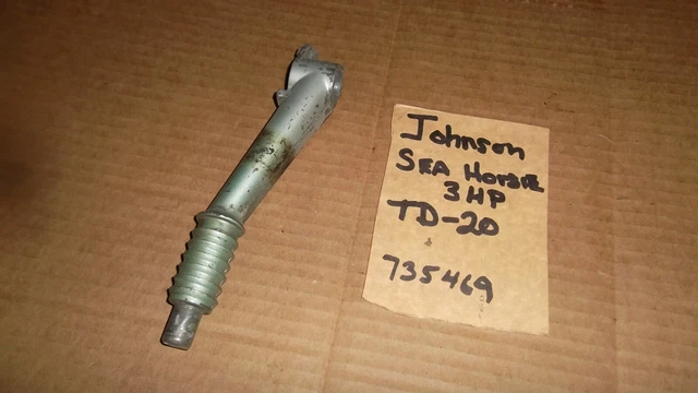 Vintage Johnson-Sea Horse 5 HP TD-20 Outboard 1946-50- Org. Tiller Handle- LOOK