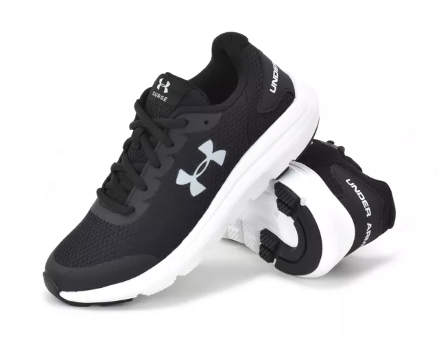 Under Armour Surge 2 GS Boys Trainers 3022870-001 Older Kids Sports Trainers