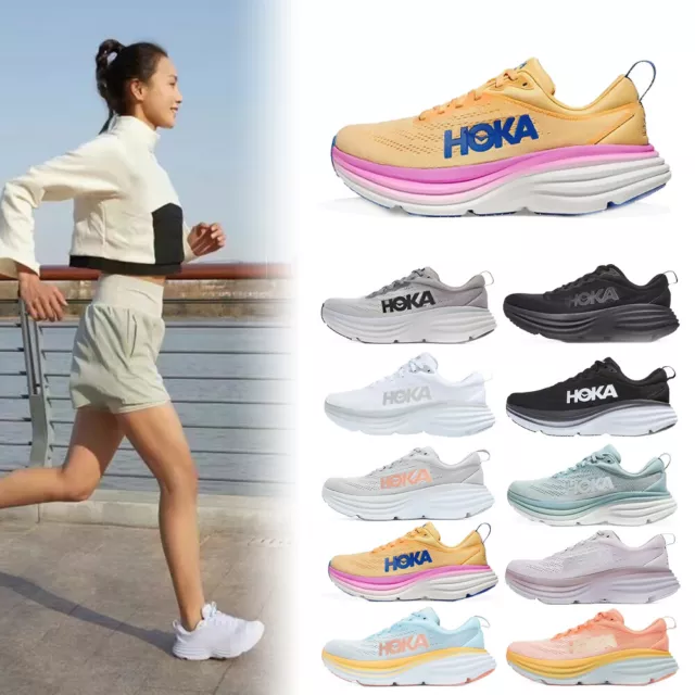 HOKA ONE ONE Bondi 8 Women Running Shoes Athletic Shoes Sneakers Gym ...
