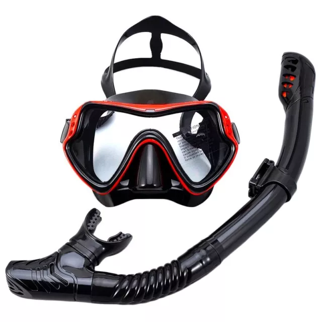 Professional Scuba Diving Masks Snorkeling Set  Anti-Fog Goggles Glasses New